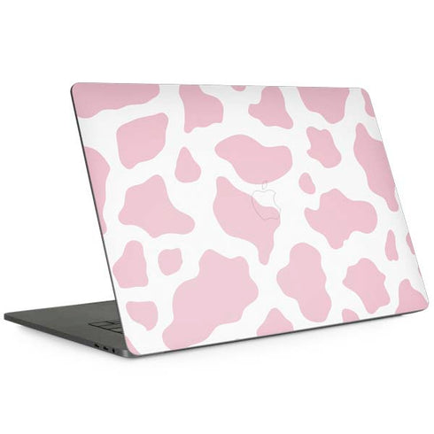 Pink Cow Print MacBook Skins
